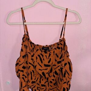Forever 21 Black and Orange Camisole
